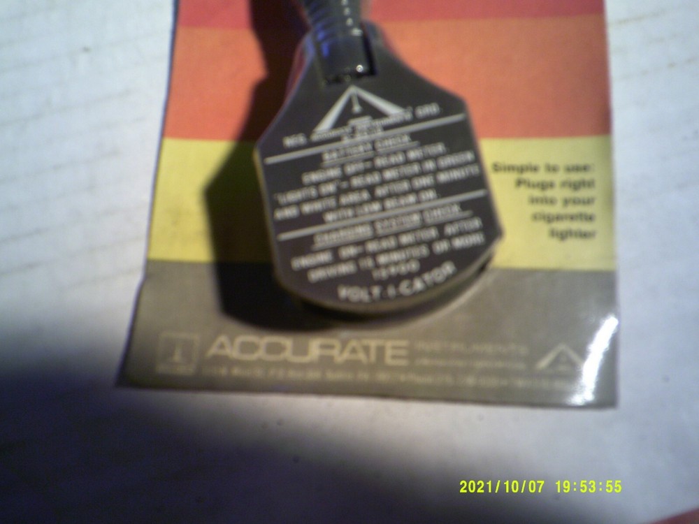 Accurate Volt-I-Cator Battery Checker Plug into Cigarette Lighter #2