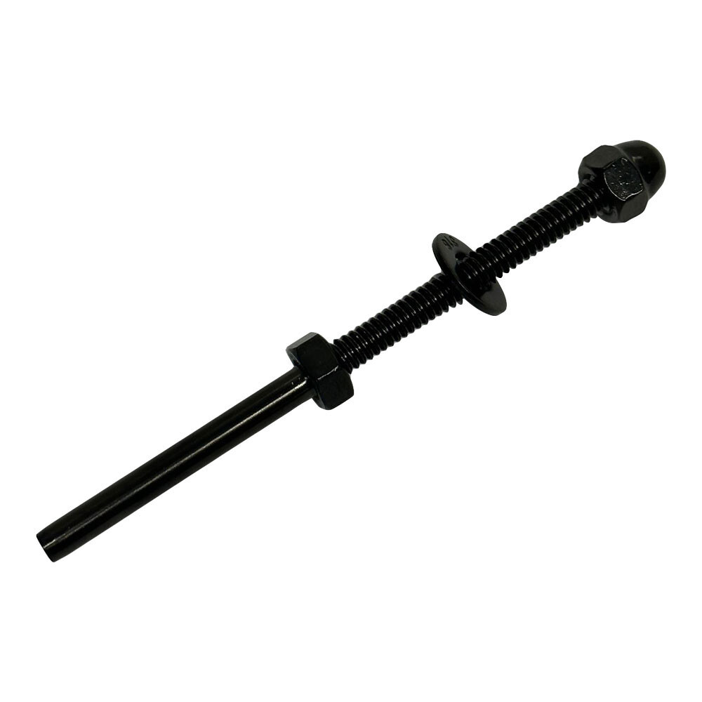 T316 Black Oxide SS Stud End Fitting Cable Railing Tensioner 1/8" Cable