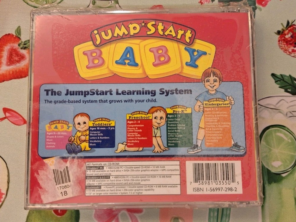 Jump Start Baby 9-24 Months Knowledge Adventure Windows PC / Mac CD-ROM