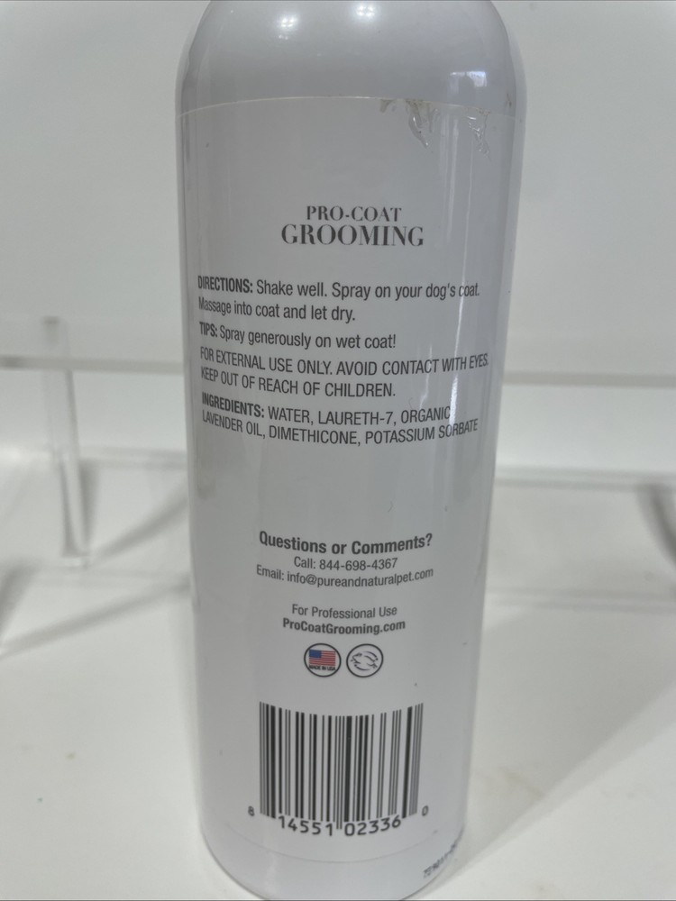 Pro Coat Grooming Lavender Quick Wick Drying Spray 16 Oz