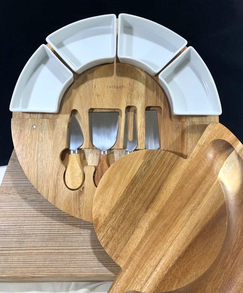 Bamboo Cheese Charcuterie Board pre owned