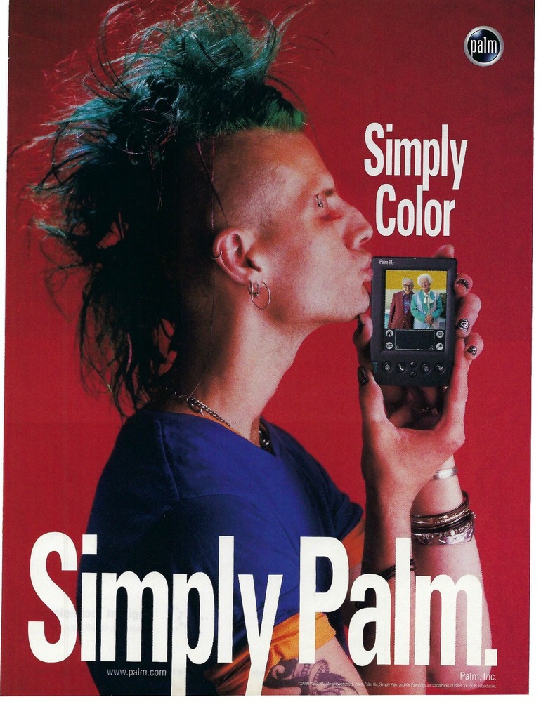 2000 3Com Palm Computing Simply Color Mobile PC Vintage Magazine Print Ad/Poster