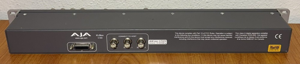 AJA KLBox 101885 Video Editing Hardware Breakout Box