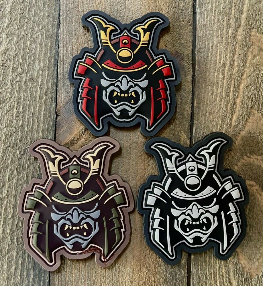 Samurai Head PVC Morale Patch