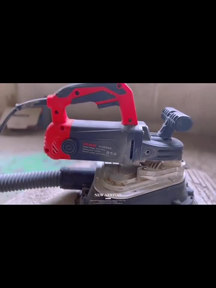 Three Heads Dustless Grinder Triangle Floor Grinding Edge Concrete Grinder