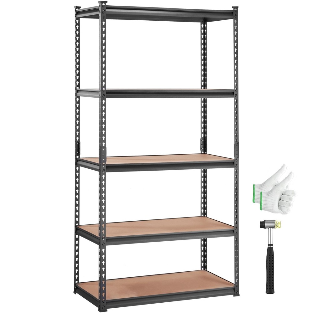 Storage Shelving Unit;5-Tier Adjustable;2000 lbs Capacity;Heavy Duty Garage Shel