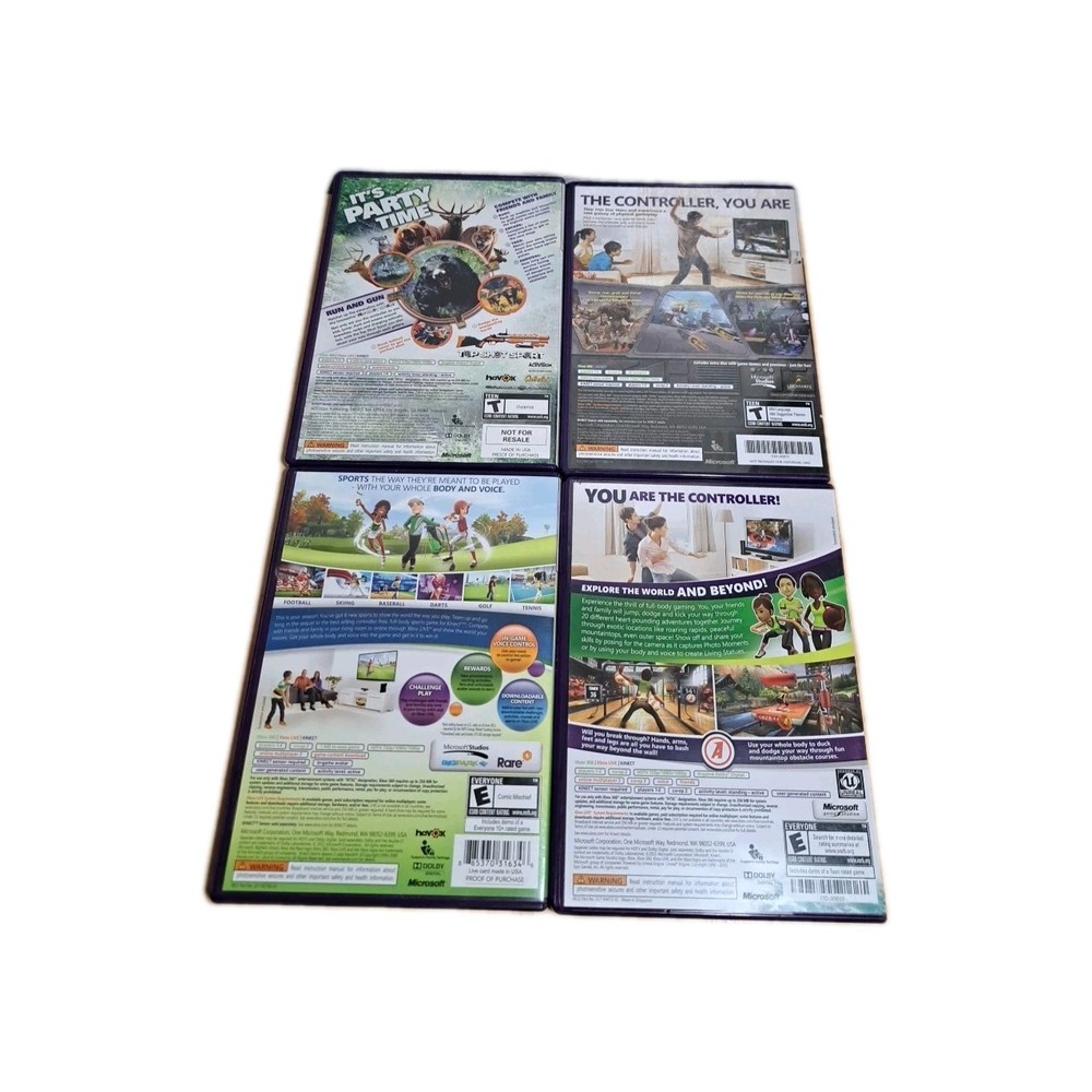 Xbox 360 Kinect Bundle: Sensor Bar 1414 with 8 Kinect Games