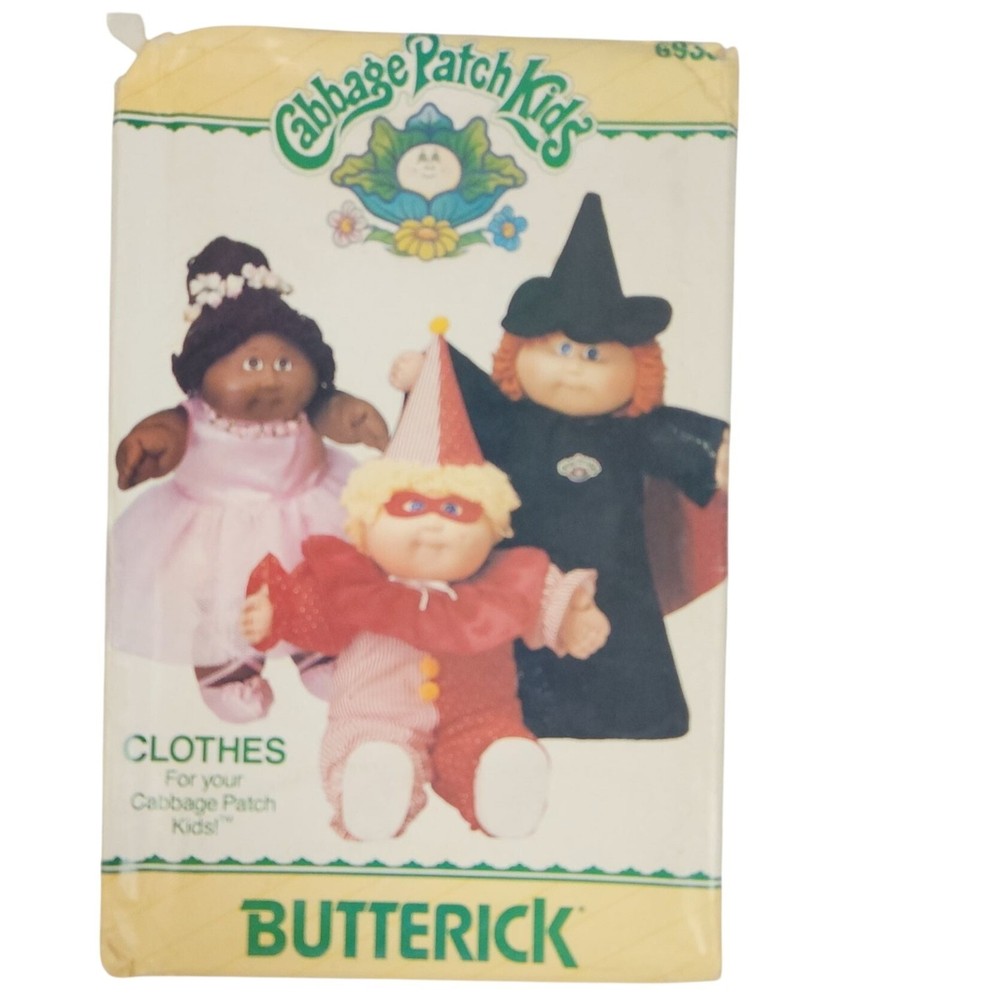 1984 Butterick 6935 Cabbage Patch Kids Costume Sewing Pattern Uncut