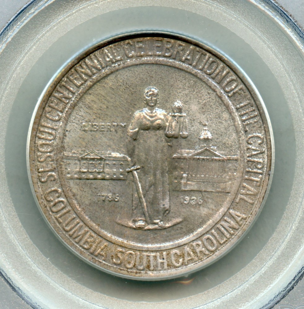 1936 Columbia Commemorative Silver Half Dollar PCGS MS 67