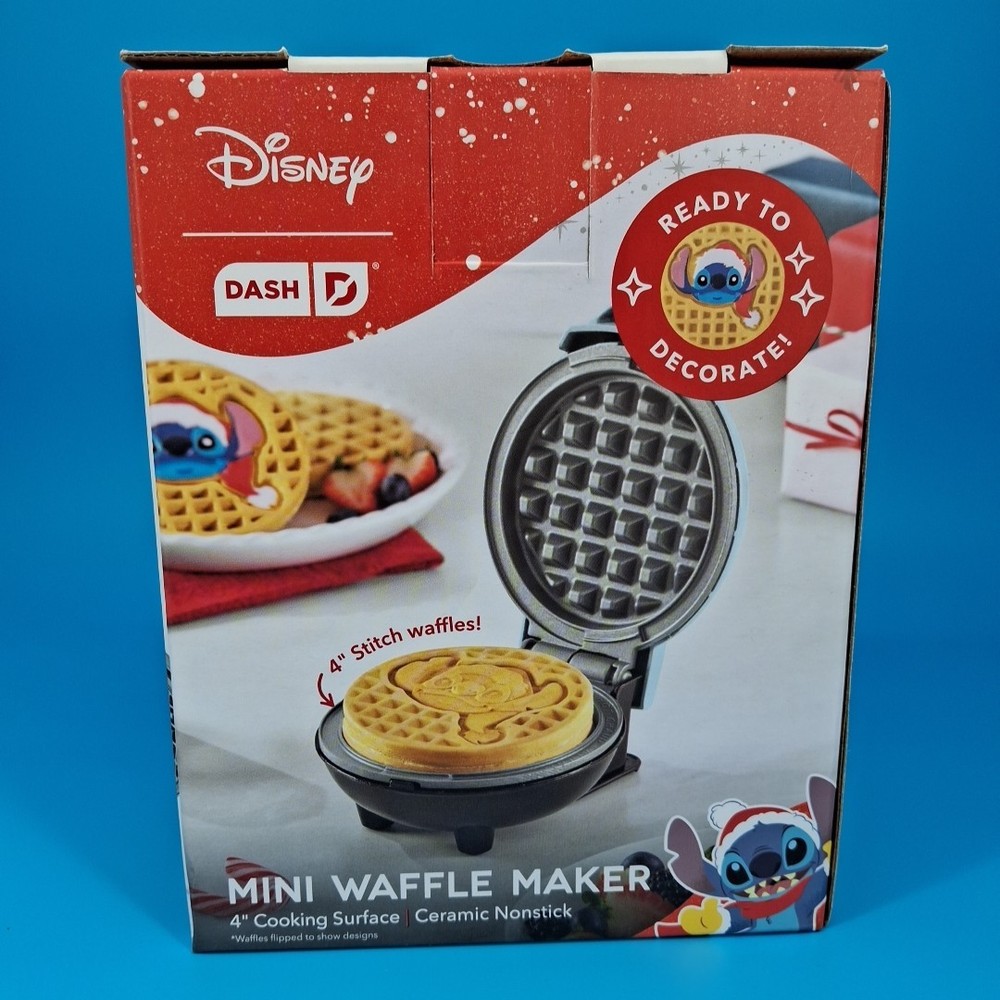 Disney Dash Stitch Santa Mini Waffle Maker