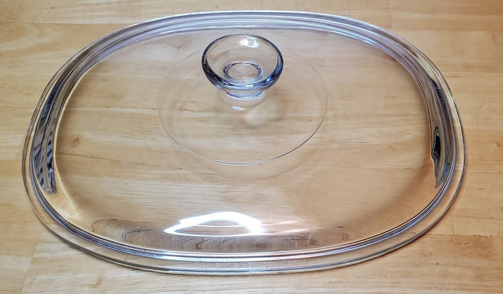 Pyrex Clear Oval Glass Lid DC 1 1/2 C Replacement Casserole Lid