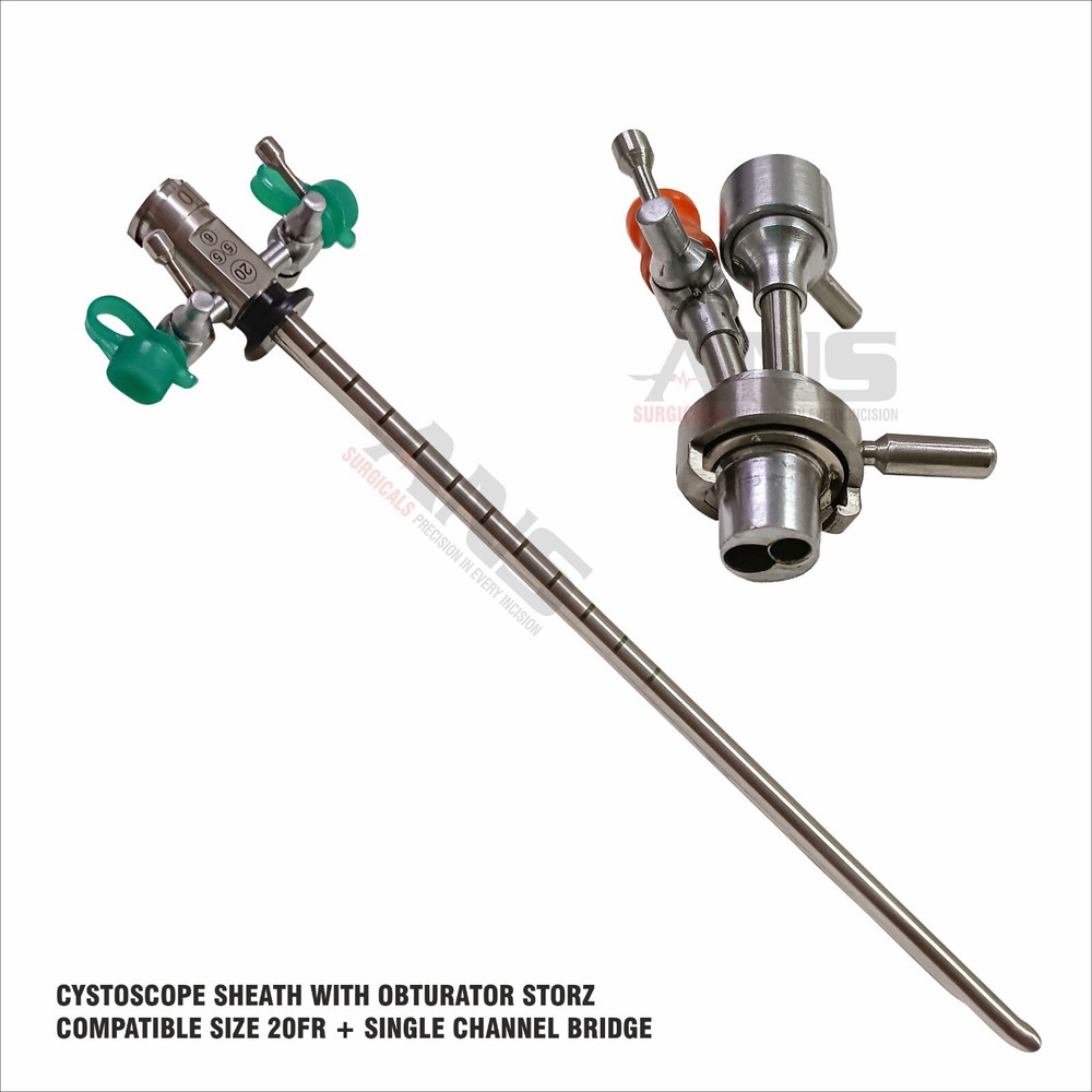 ANS Cystoscopy Sheath With Obturator 20Fr + Single Channel Bridge