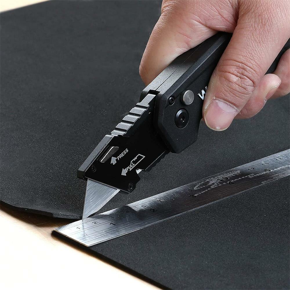 WORKPRO Folding Utility Knife Quick Change Blade Nylon Handle w/10-PCS Blades US