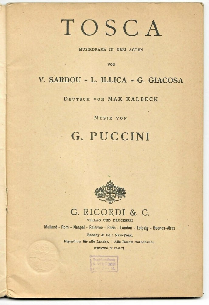 Tosca puccini
