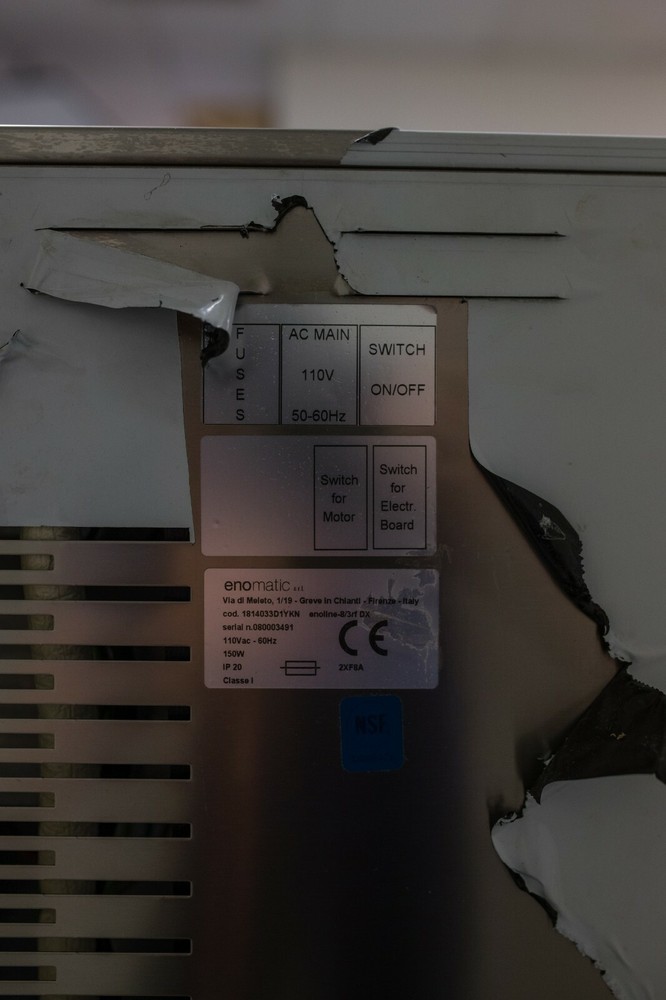 Enomatic "By The Glass" Automatic Wine Dispenser - 8 Bottle Capacity