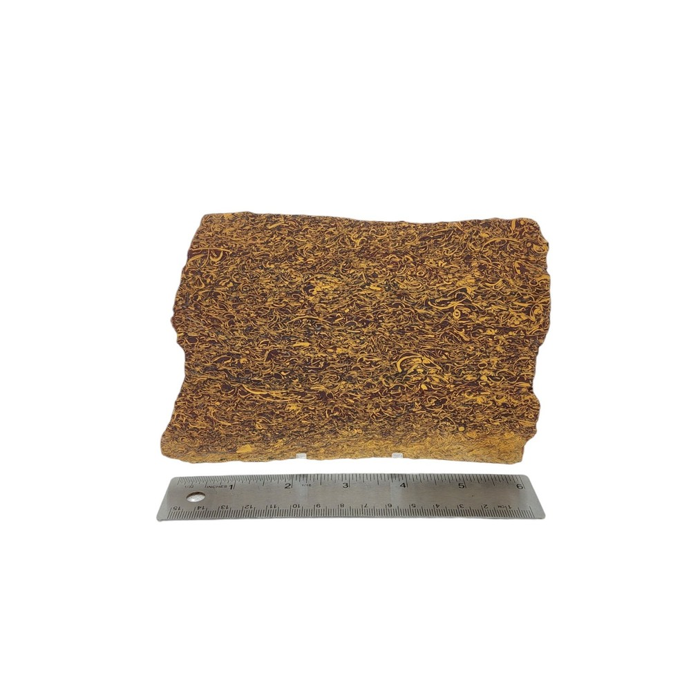 Calligraphy Jasper, Script Stone, slab, cabbing rough, #R-7053