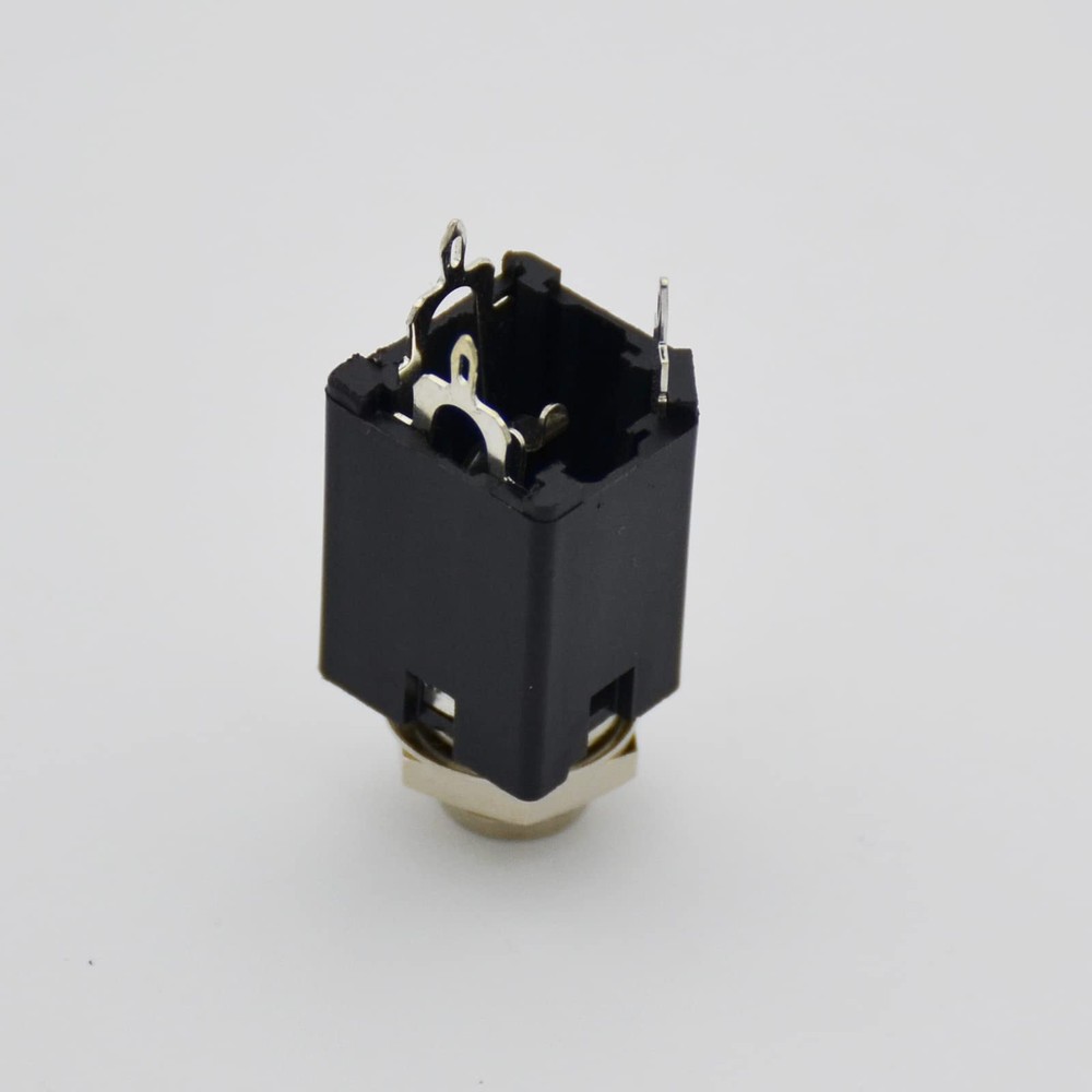 Audio 1/4" Jack Female 6.35mm TRS Stereo Panel Mount Socket Guitar Input Jack...