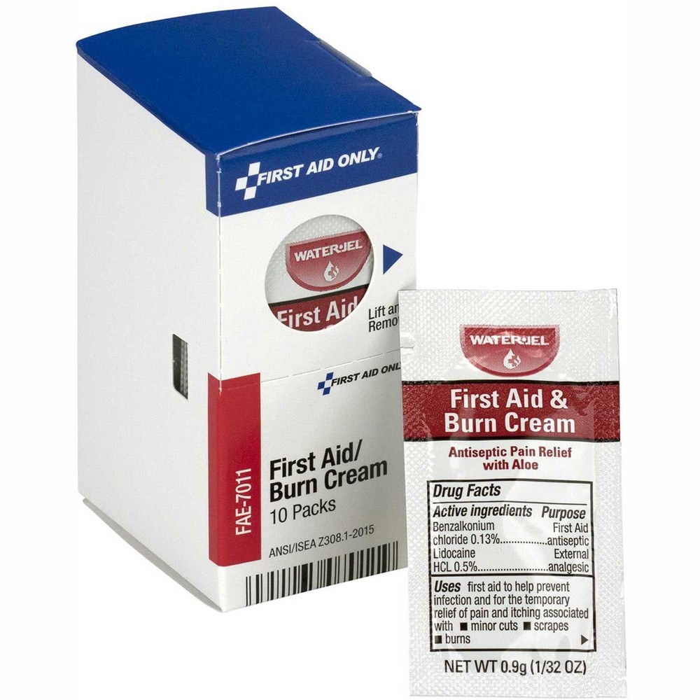 First Aid Only Burn Cream FAE-7011 10 Packets/Box