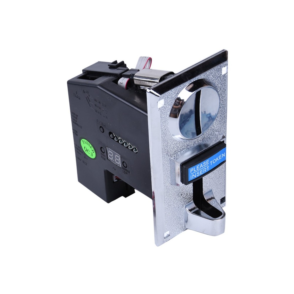 12V Token Coin Acceptor Selector Vending Arcade Machine Game 6 Multi Coin