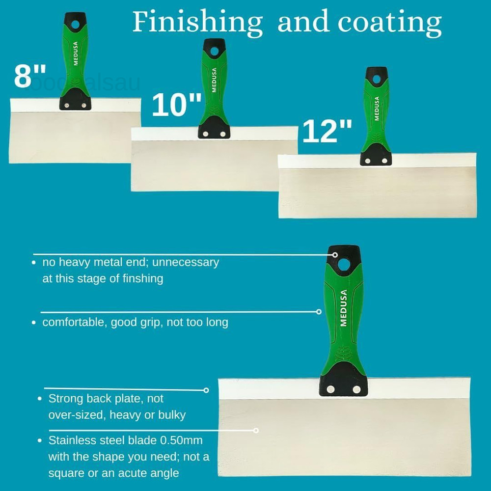 S.S. Drywall Taping Tool Set with Adjustable and reversible S.S. Angle Tool..
