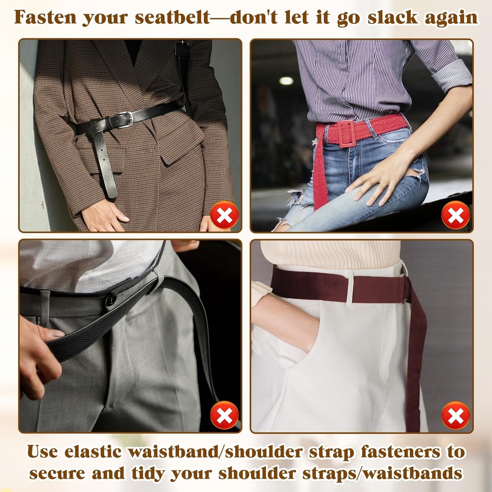 12 Pack Belt Retainer Loop Keepers Backpack Straps Holder Elastic Band Nylon ...