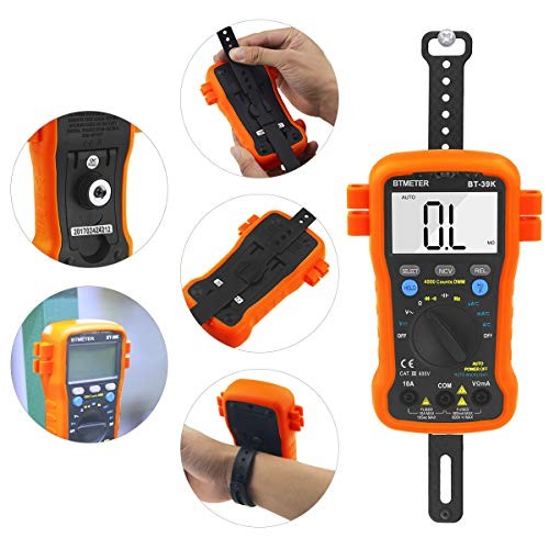 BT-39K Digital Multimeter with Case, 4000 Count Volt Ohm Amp Tester, Auto