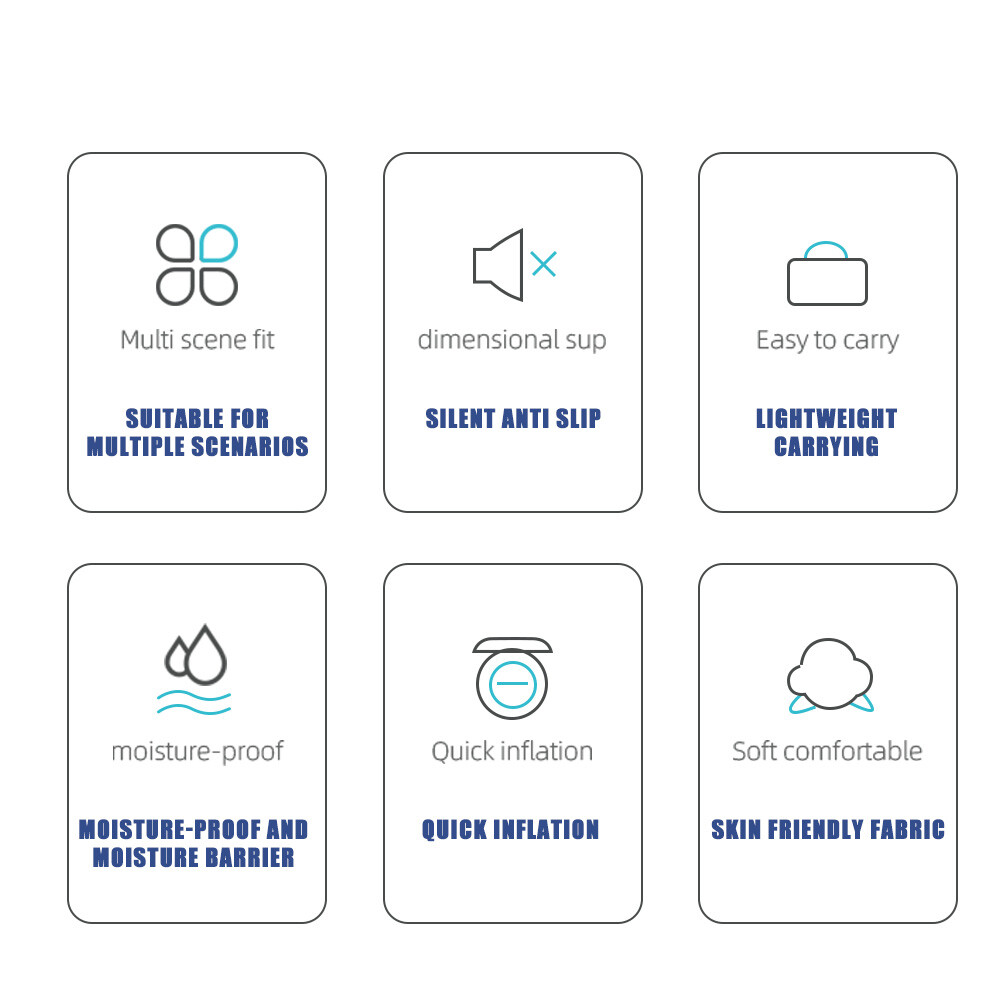 Portable Ultralight Self-Inflating Camping Sleeping Pad Sleeping Mat Blue