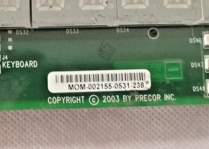 Precor Upper Console Display Circuit Board