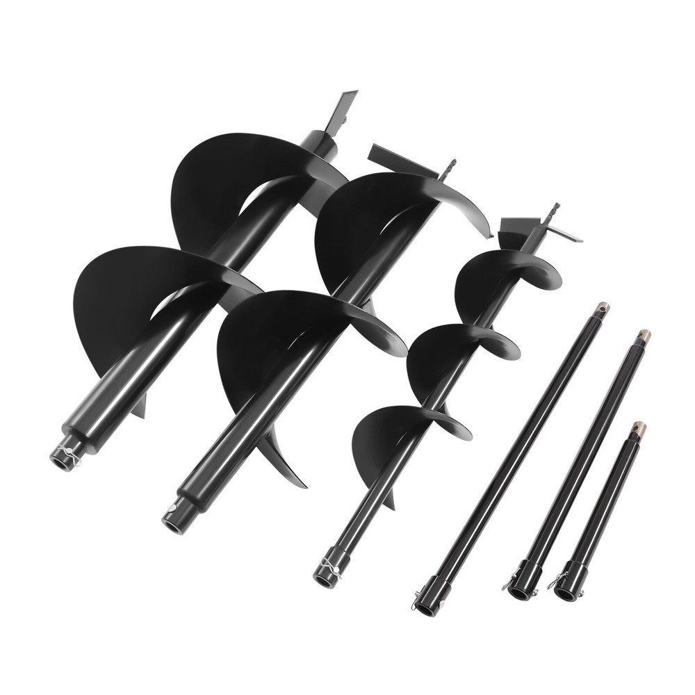 72cc 4.1HP Gas Powered Post Hole Digger with 3 Auger Drill Bits (6", 10", 12")
