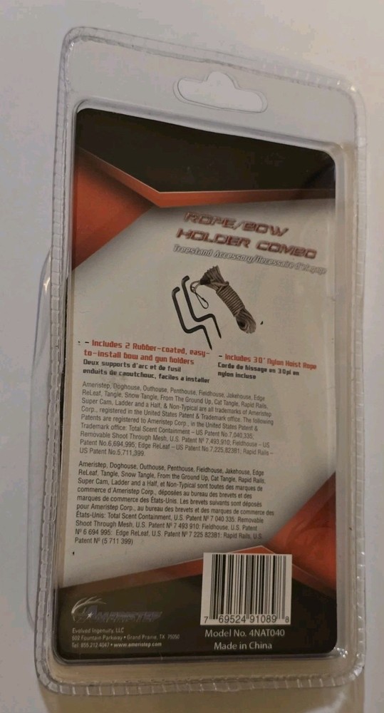 Ameristep Rope And Bow Holder Combo Model 4NAT040 Open Package