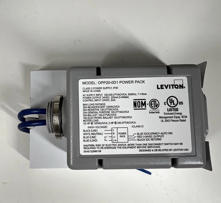 Leviton Occupancy Sensor OPP20-D2 Power Pack NEW
