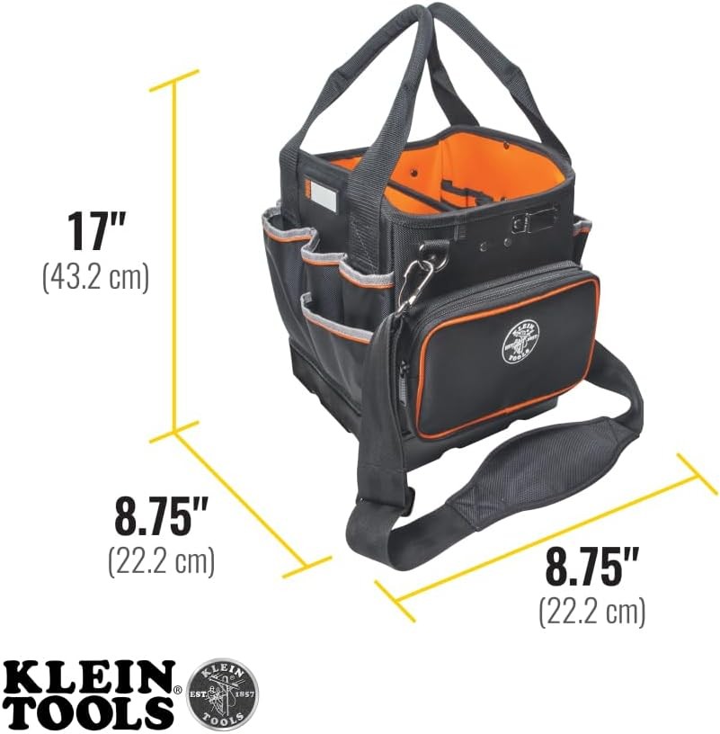 14 Tool Bag with Shoulder Strap Has 40 Pockets for Tool Storage