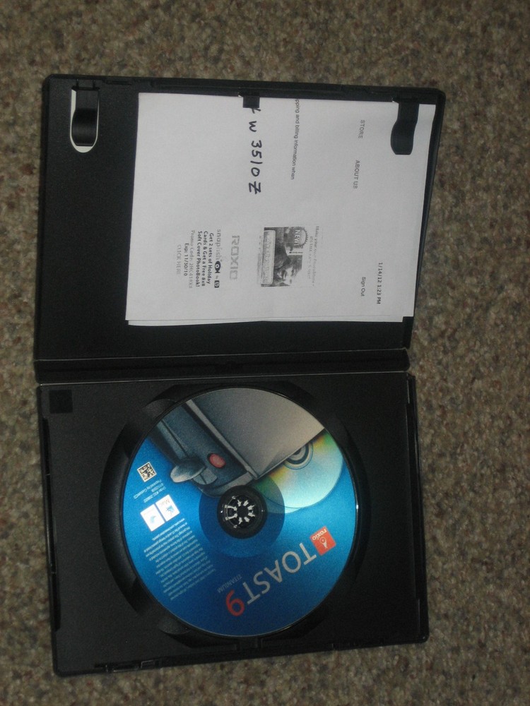 Roxio Toast 9 TITANIUM Software For for Mac - Pre-Owned