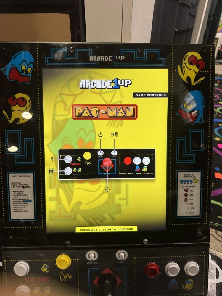 Arcade1Up PAC-MAN Deluxe Arcade encoder SCREEN Control deck pcb panel monitor 1u