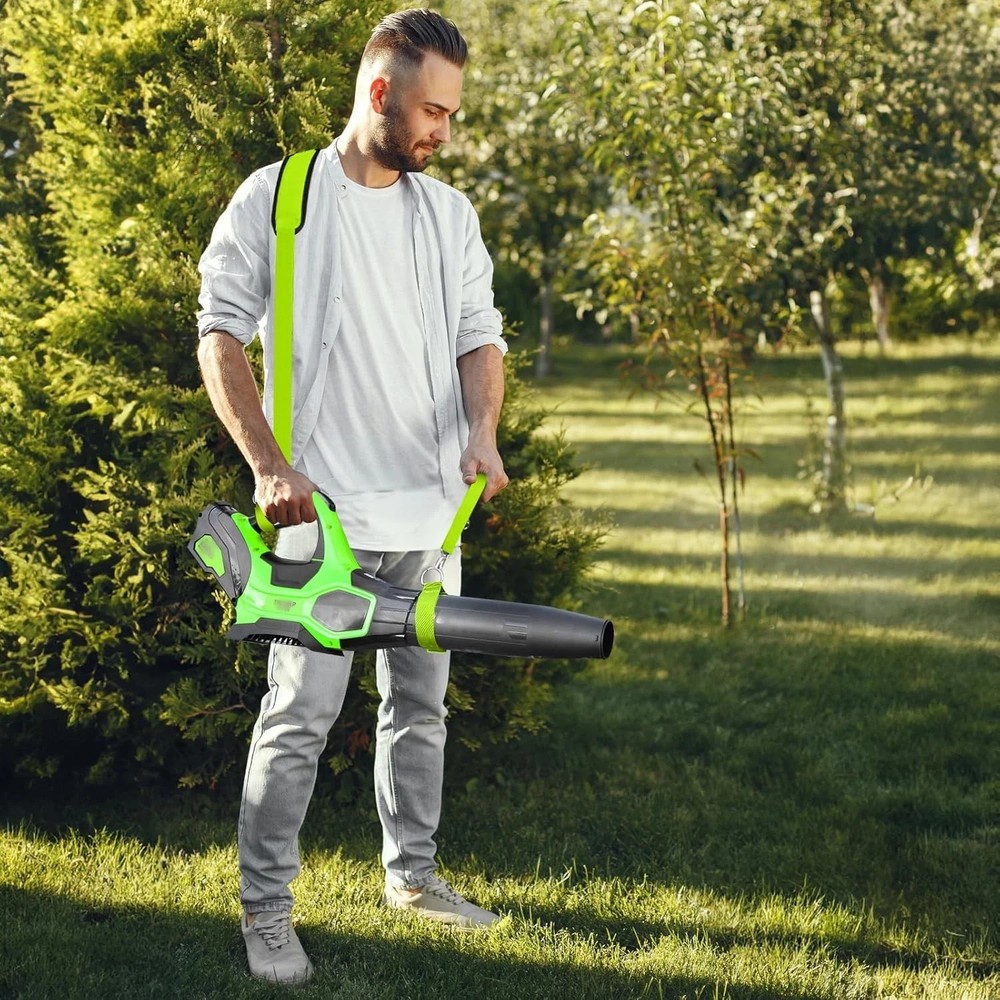 Universal Shoulder Strap for Leaf Blower & String Trimmer, Compatible Green