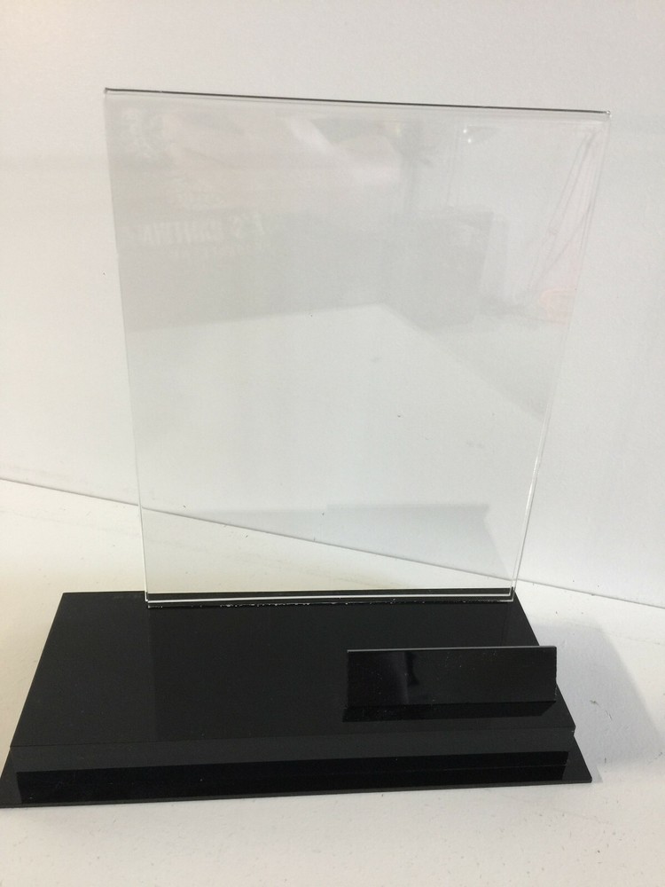 Acrylic Single Display Case With Vertical 8" x 10" Photograph Holder