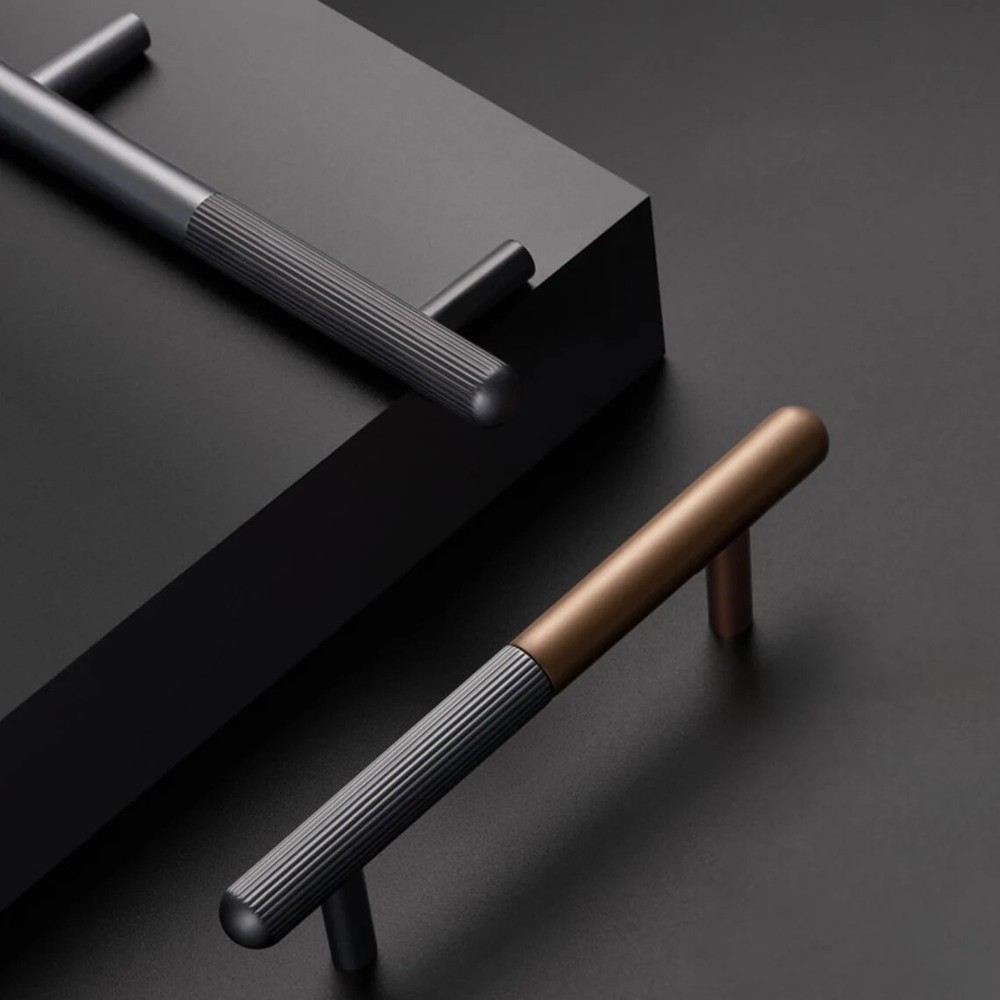 Black&Dark Gray Drawer Handle Pull Antique Coffee Kitchen Cabinet Pulls Handles