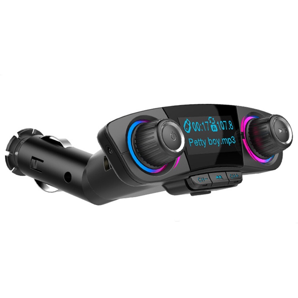 LED Screen Car Bluetooth FM Transmitter Radio MP3 Player Adapter Handsfree Kit