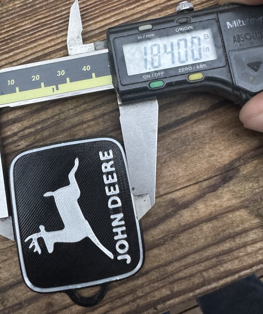 John Deere Custom 3d Printed Key Chain's