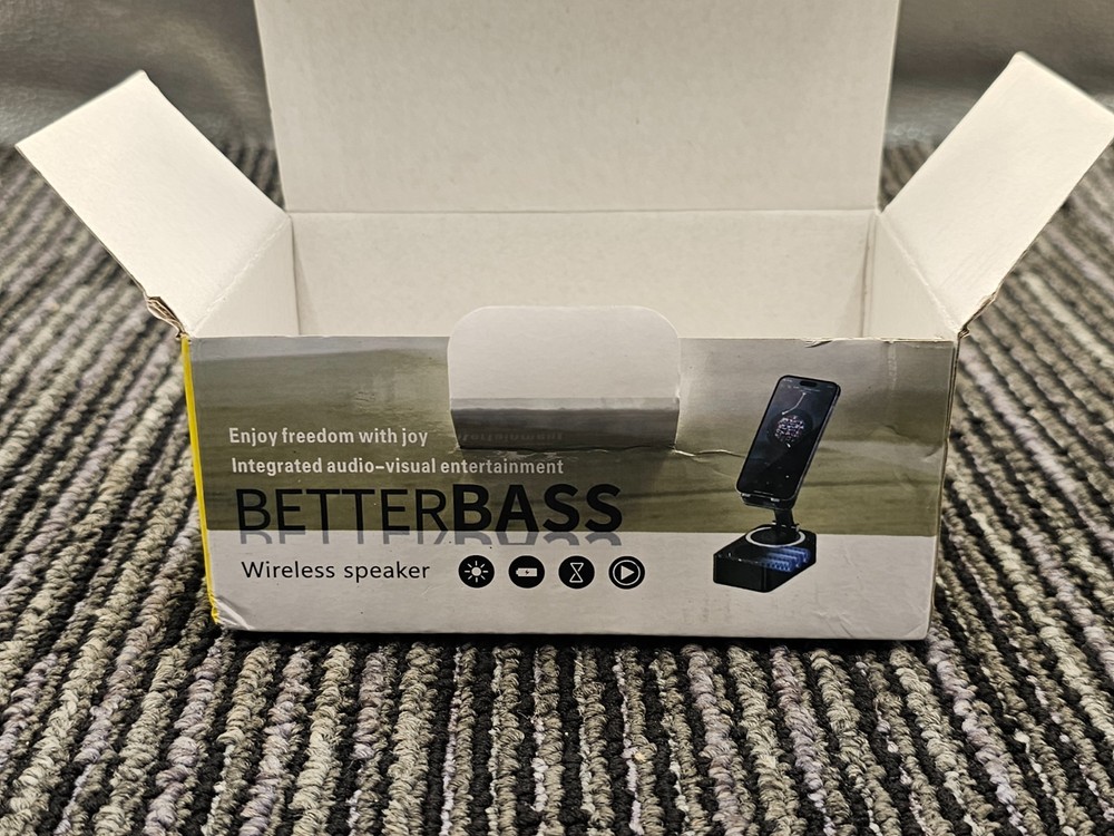 BETTERBASS XM-098 Wireless Speaker, Bluetooth, 360° Adjustable - Black