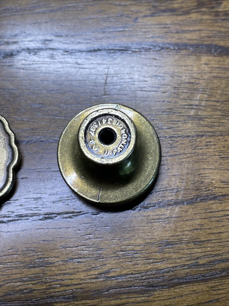 (3) Vtg Ornate MCM Amerock Brass Drawer Knobs Pulls Mixed Lot