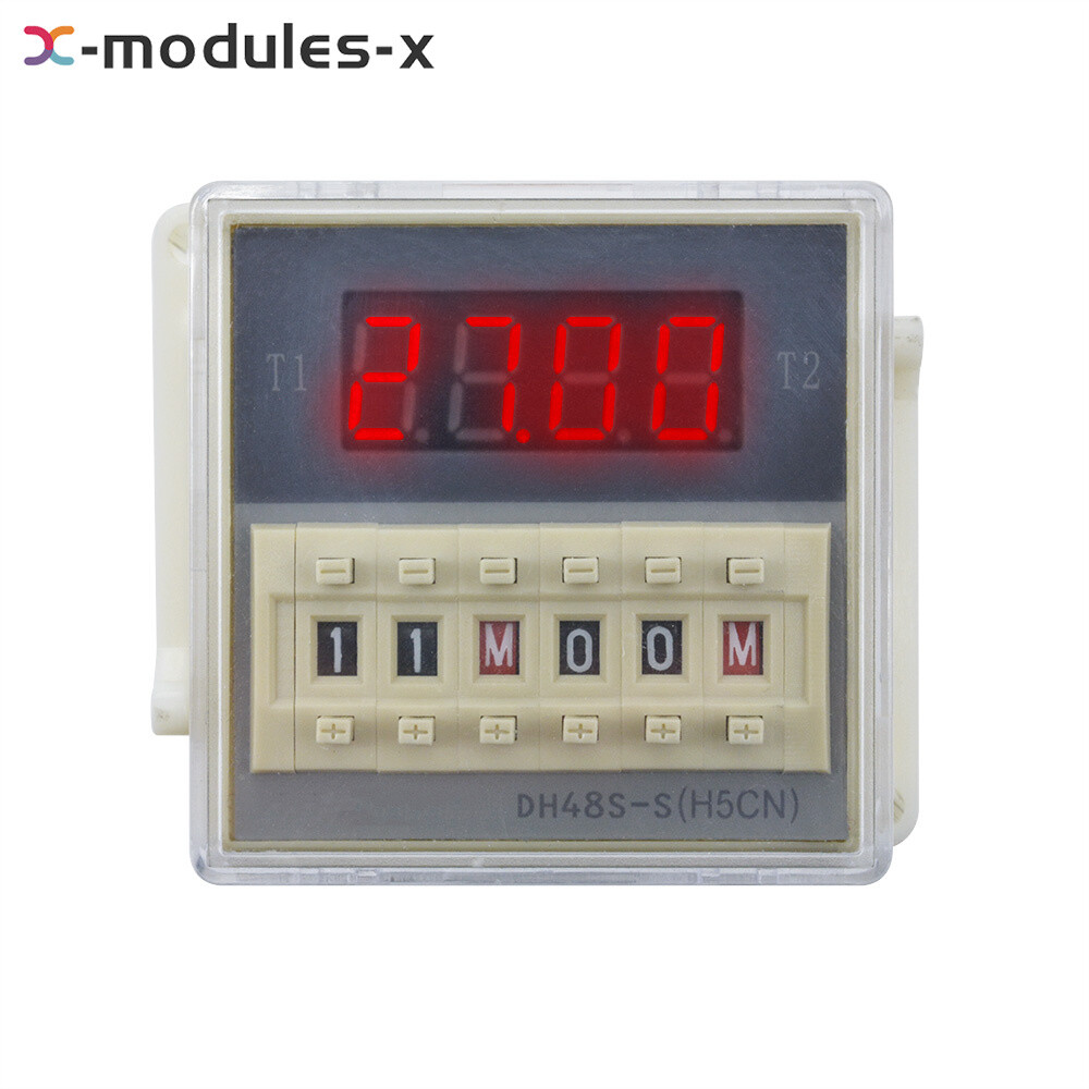 DH48S-S Digital AC 220V Precision Programmable Time Delay Relay With Socket Base
