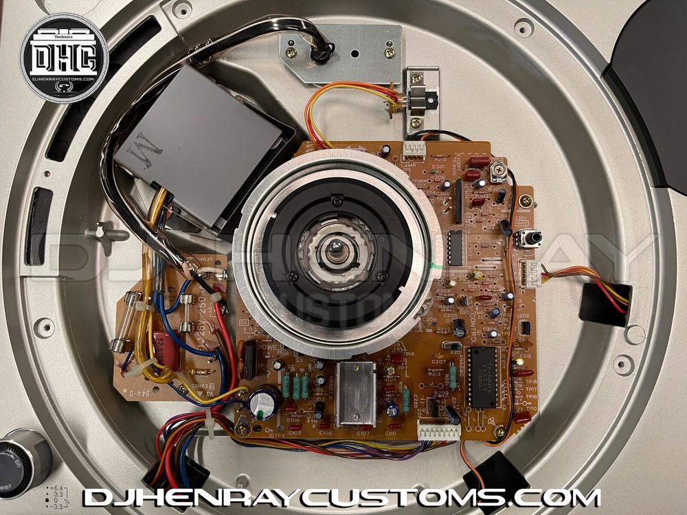 Original OEM Silver Technics SL1200 mk5 Phase ready removeable tone arm DHCplate