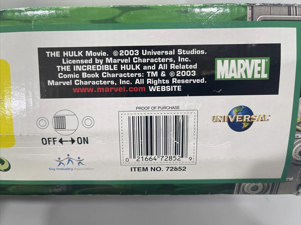 2003 MARVEL "THE INCREDIBLE HULK" ELECTRONIC PINBALL MACHINE RARE