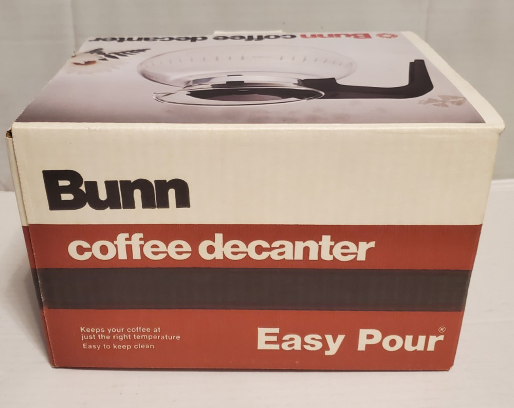 Bunn 8 Cup Replacement Glass Coffee Decanter, Black, Open Box