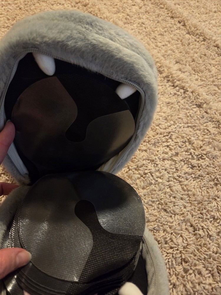 Hippo Head Cd Holder Plush Soft DVD case