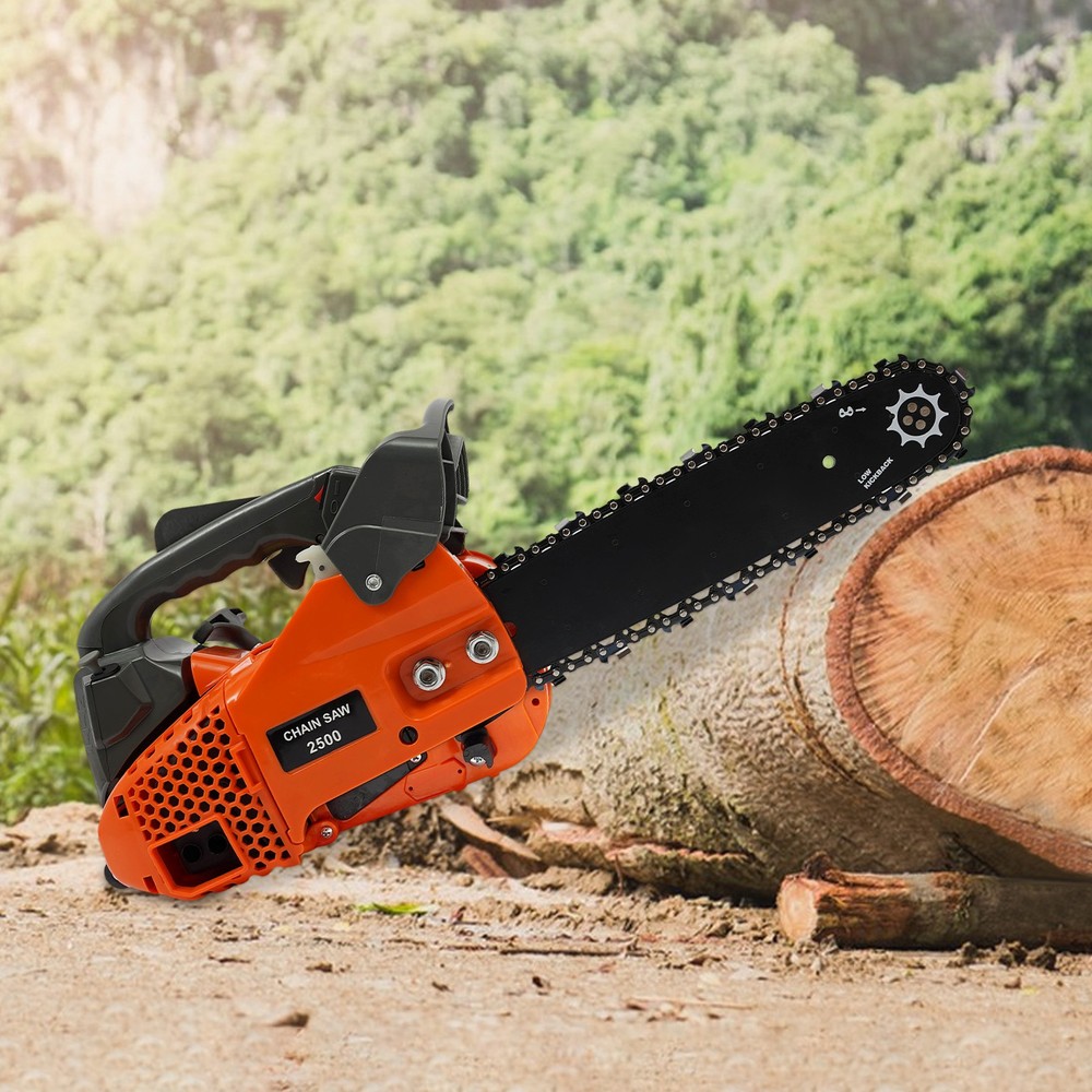 25.4cc 2-Stroke Petrol Powered Engine Chainsaw Top Handle Chainsaw Manual Start