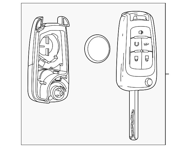Genuine GM Ignition Key 13579216