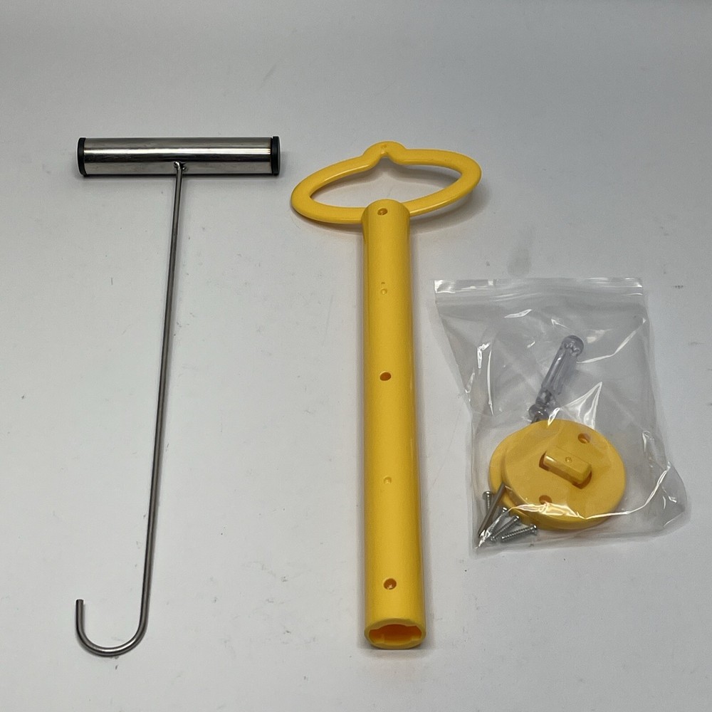 Universal Skimmer Basket Handle Pool Hook Handle Debris Removal Keeps Hand Safe