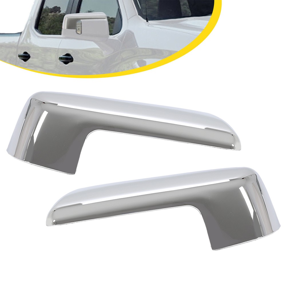 For Chevy Silverado 1500 2019-2024 Pickup Chrome Replacement Mirror Cap Covers